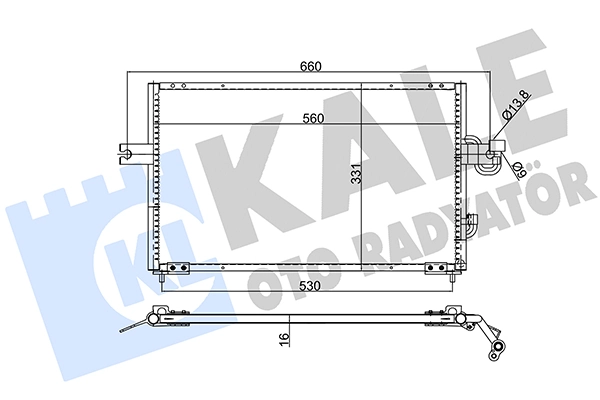 Condensador aire acondicionado Hyundai Accent  (X-3)