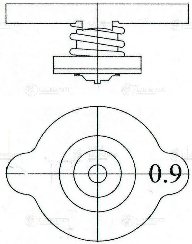 Tapa de radiador (tapón) Audi 80 B1 sedán (82) (1976 - 1978) precio, desde 14,53 USD