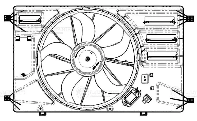 Ventilador, refrigeración motor Luzar LFK1014 precio, desde 131,45 EUR