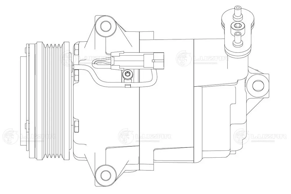 Compresor de aire acondicionado 93187227 Peugeot/Citroen