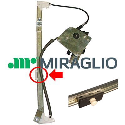 307150 Miraglio Mecanismo levanta, puerta delantera derecha