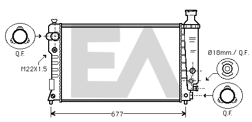 Comprar Radiador de auto 405 I 15B