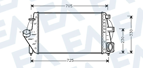 Radiador de intercooler Renault Espace III (1997-2003)