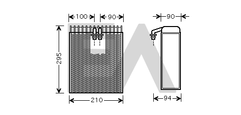 Evaporador para Audi A6  (4B2, 4B4)