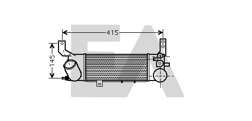 Radiador de intercooler Mazda 323 VI (1998-2003)