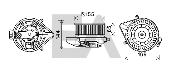 Ventilador interior para Seat Exeo  (3R5)