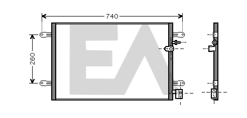 Condensador para Audi A6 (4F2)