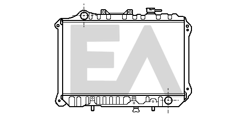 Radiador de agua Mazda 626 II (GC)