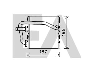 Radiador calefacción para Subaru Forester S10, SF