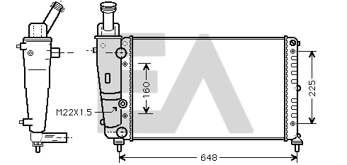 BM160 Magneti Marelli Refrigeración del motor