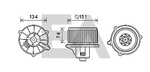 Ventilador de calefacción KIA Rio I desde 68,24 €