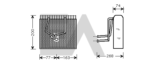 Evaporador para Renault Megane I (BA0, BA1)