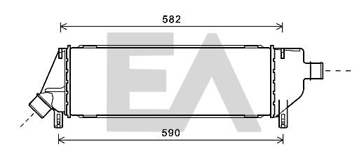 Radiador de intercooler Nissan Micra (2002-2010)