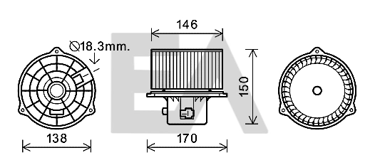Ventilador interior Hyundai Coupe II