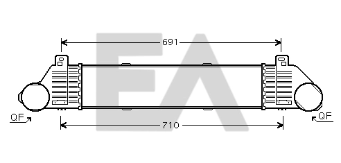 Enfriador de aire de admisión para Mercedes S (W220)