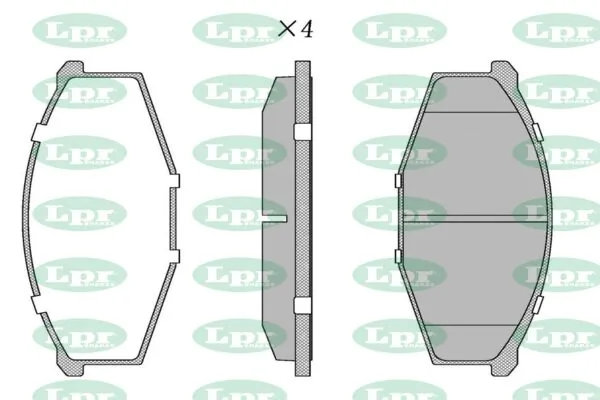 Pastillas de freno delanteras Nissan Patrol Y60