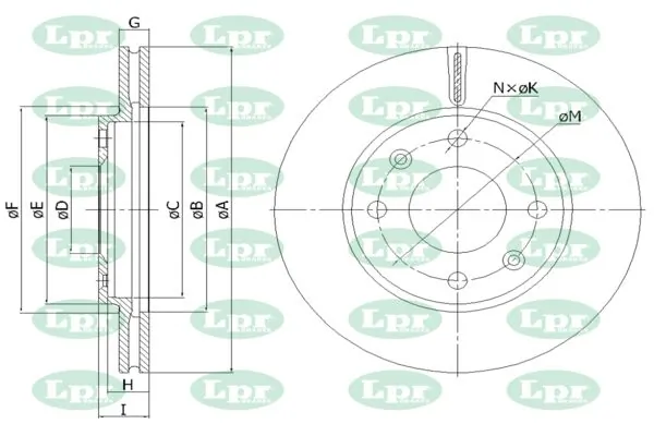 Freno de disco delantero Peugeot 205 1 741A, C
