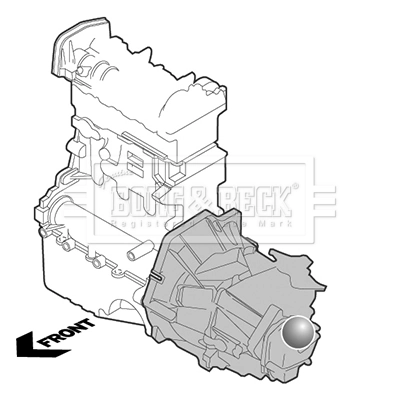 BEM3120 Borg&beck Soporte de motor izquierdo