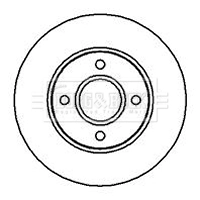  Disco de freno delantero Ford Mondeo 1