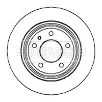  Disco de freno trasero BMW 5 
