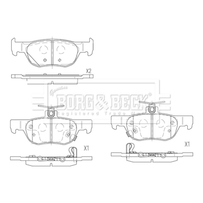 Comprar DGY62643Z Mazda Pastillas de freno traseras