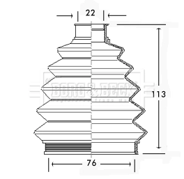 Fuelle transmisión delantero exterior para Opel Astra G F67
