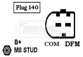BBA2443 Borg&beck Alternador de coche