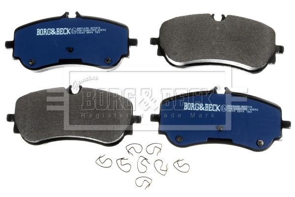 BBP2698 Borg&beck Pastillas freno traseras
