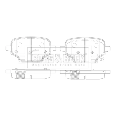 Pastillas traseras Peugeot/Citroen 1689800480