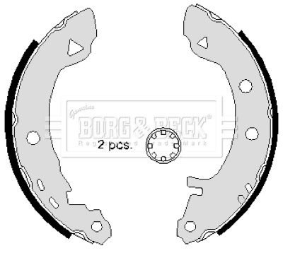 Zapatas de frenos de tambor traseras para Alfa Romeo 145  930