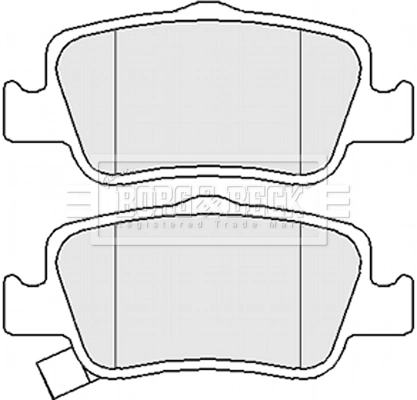  Pastillas de freno traseras Toyota Corolla 