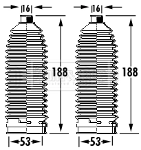 Guardapolvo dirección para Nissan Navara NP300 III D40