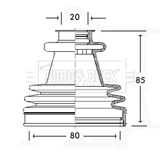 Fuelle transmisión delantero exterior para Citroen Saxo  S0, S1