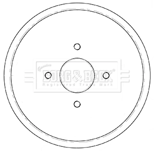 Tambor de freno trasero para Peugeot 207  WA, WC