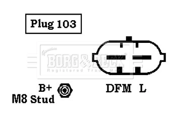 BBA2554 Borg&beck Alternador de coche