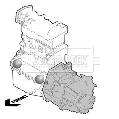  Soporte de motor delantero Mercedes B 