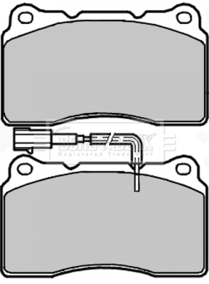 BORG&BECK BBP1980 término análogo PEUGEOT 1525 SH pastillas de freno delanteras