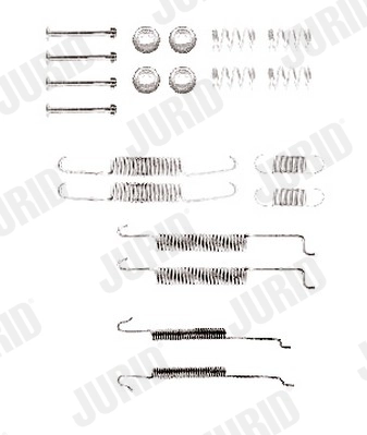 Kit de montaje de zapatas de freno traseras para Volkswagen Polo 6N2