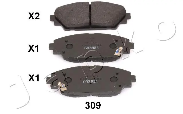50309 Japko Pastillas delanteras