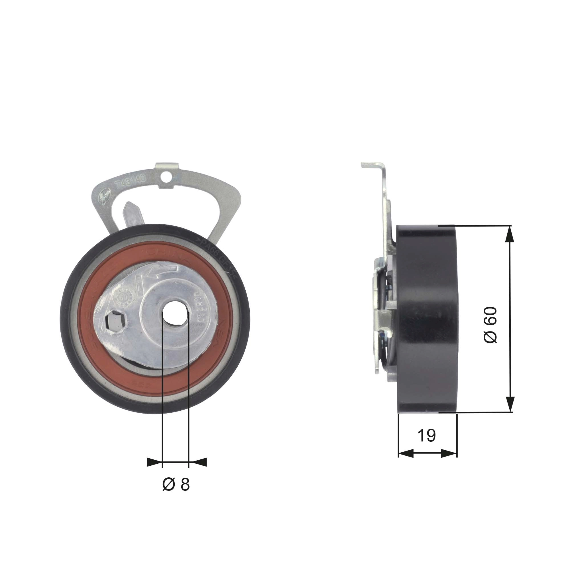 Comprar T43140 Gates Tensor correa distribución