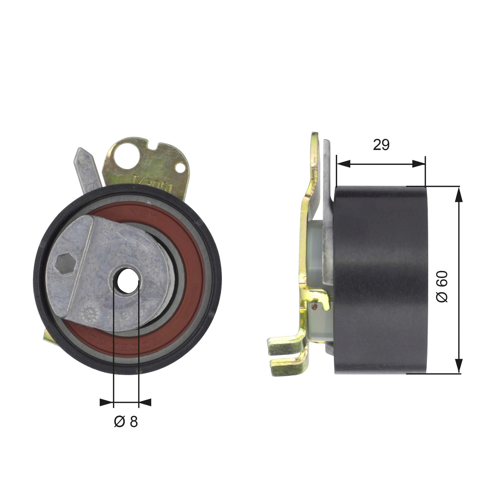 Comprar T43051 Gates Tensor correa distribución