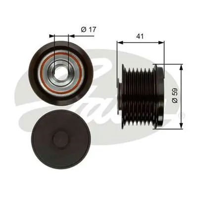 Comprar Polea alternador Lexus RX 300/330/350/400H U3
