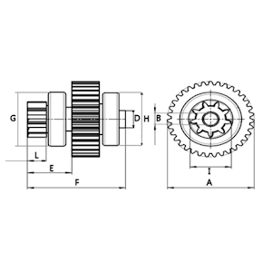 Bendix motor de arranque para Rover 75  RJ