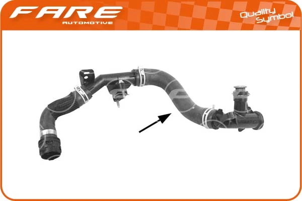 Manguera de refrigerante del turbocompresor, entrada 3642415 Peugeot/Citroen