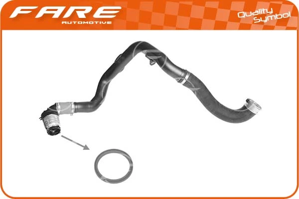Anillo del conducto de aire de sobrealimentación 01345100 Ajusa