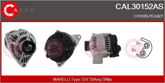 Generador para Citroen Saxo  (S0, S1)