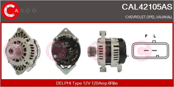 Alternador del motor Chevrolet Captiva I desde 227,96 €
