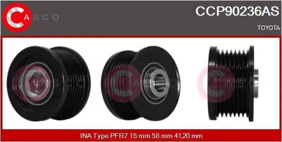 Polea de alternador para Toyota Hilux (GUN12, GUN13)