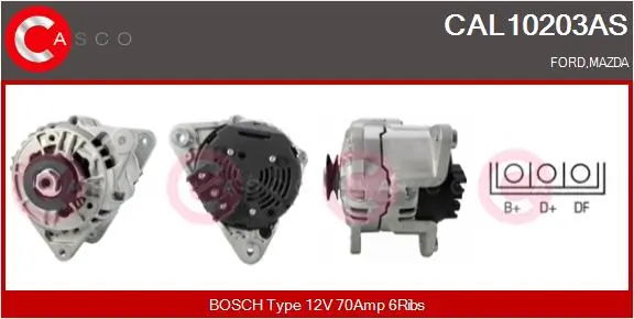 Alternador de coche Ford Fiesta III (1989-1995)