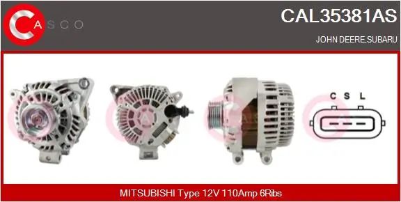 Generador para Subaru XV I (GP)